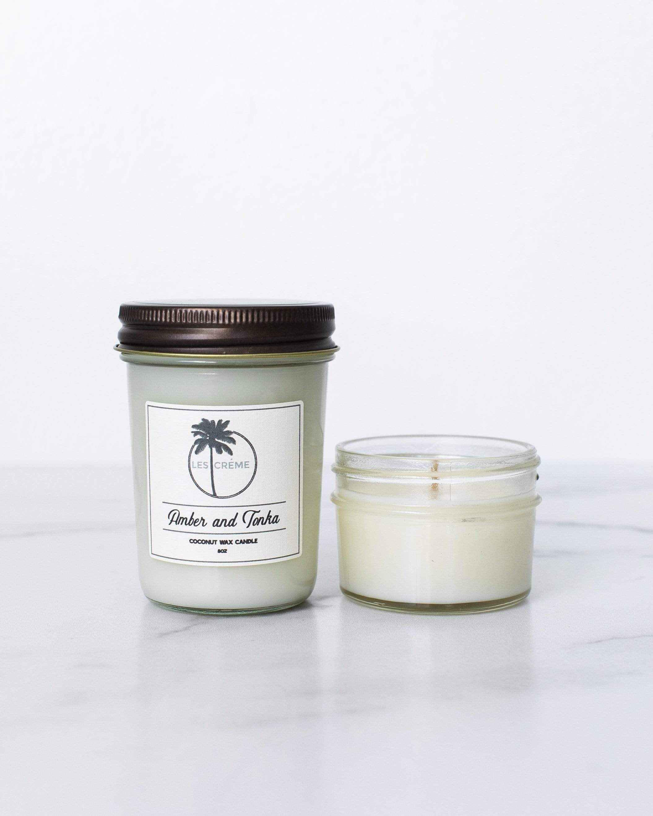 Amber + Tonka Scent Coconut Wax Candle
